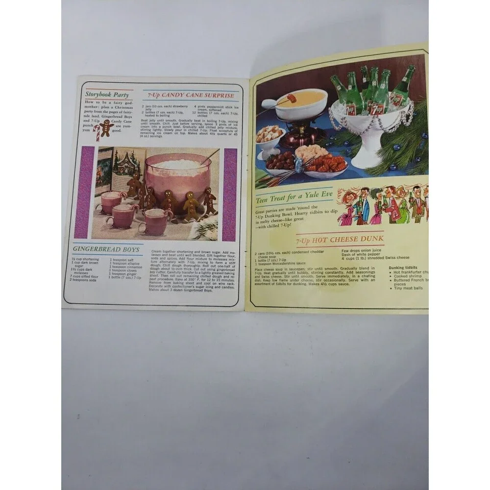 For Happy Holidays 7 Up Your Party 1964 Advertising Recipe Booklet St. Louis MO